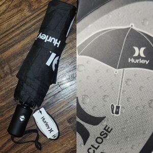 Hurley Black and White Rain Umbrella